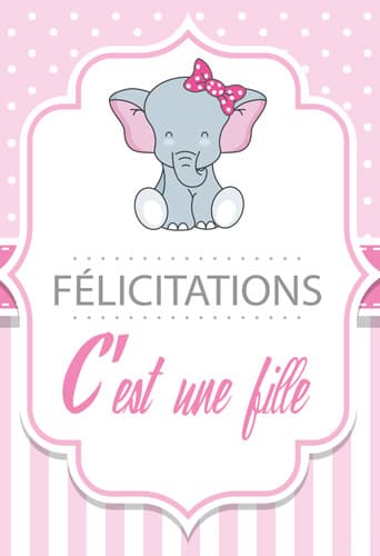 Carte cadeau : Félicitations c'est une Fille #CC_FELICITATIONSFILLE1-5