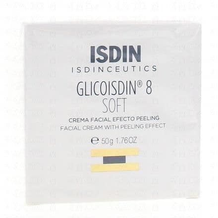 ISDIN Glicoisdin 8 soft Crème pour le visage avec un effet peeling 50g