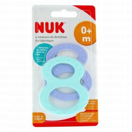 NUK Anneau de Dentition x2 +0mois